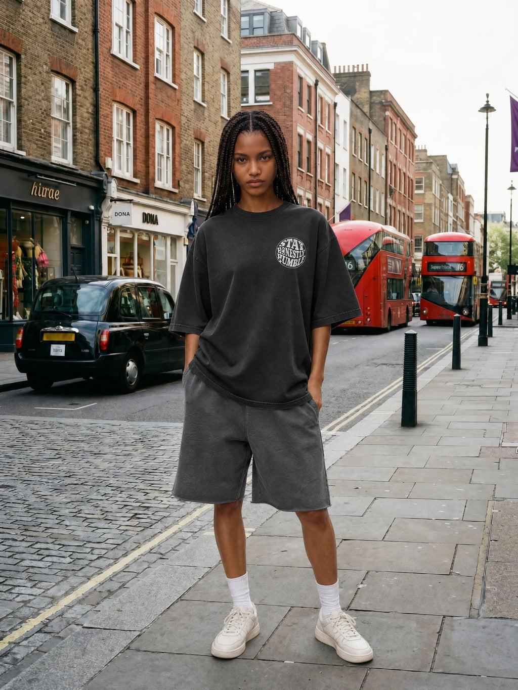 'Stay Honestly Humble' Oversized Tee